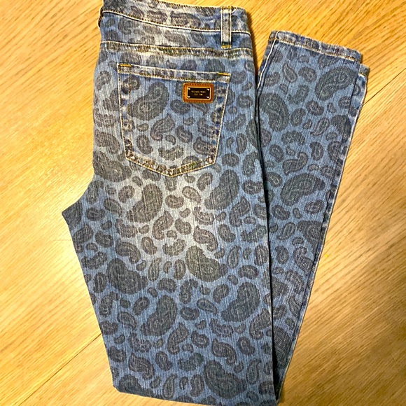 Michael Kors Paisley print denim jeans - Picture 1 of 3